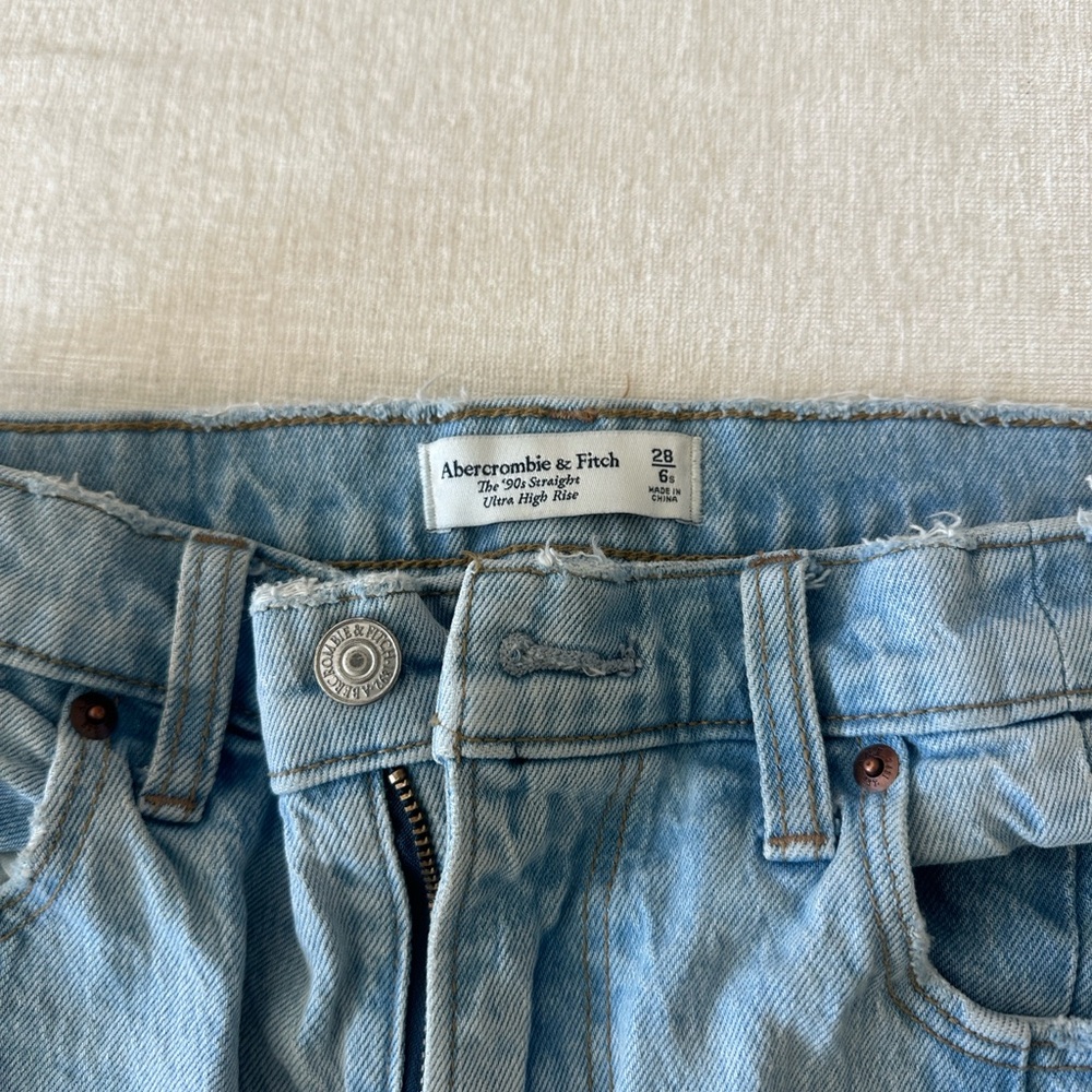 Abercrombie & Fitch Light Blue High Rise Jeans